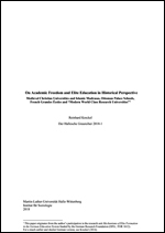 Cover "On Academic Freedom and Elite Education in Historical Perspective"